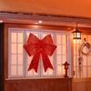 LED Christmas Bow Decoration Outdoor Holiday Yard Decor with Red Lights Timer-controlled Holiday Bow Lights