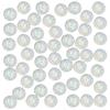 4x 50pcs 12mm Resin Round Cabochon Rhinestone Flatback Embellishments White