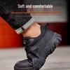 Men's Summer Steel Toe Work Safety Shoes: Breathable, Anti-Smash, Anti-Puncture, Insulated Labor Protection Footwear