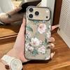 For Iphone 13 Pro Max Case Gentle Flowers Clear Cover For Iphone 15 Plus 16 14 17 Air 12 11 Back Cover Funda