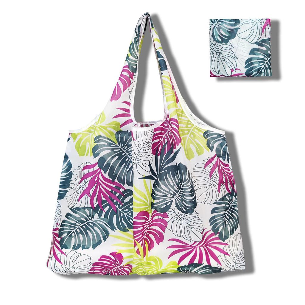 Eco-Friendly Large Capacity Foldable Tote Bag - Creative, Portable, Printed, and In Stock