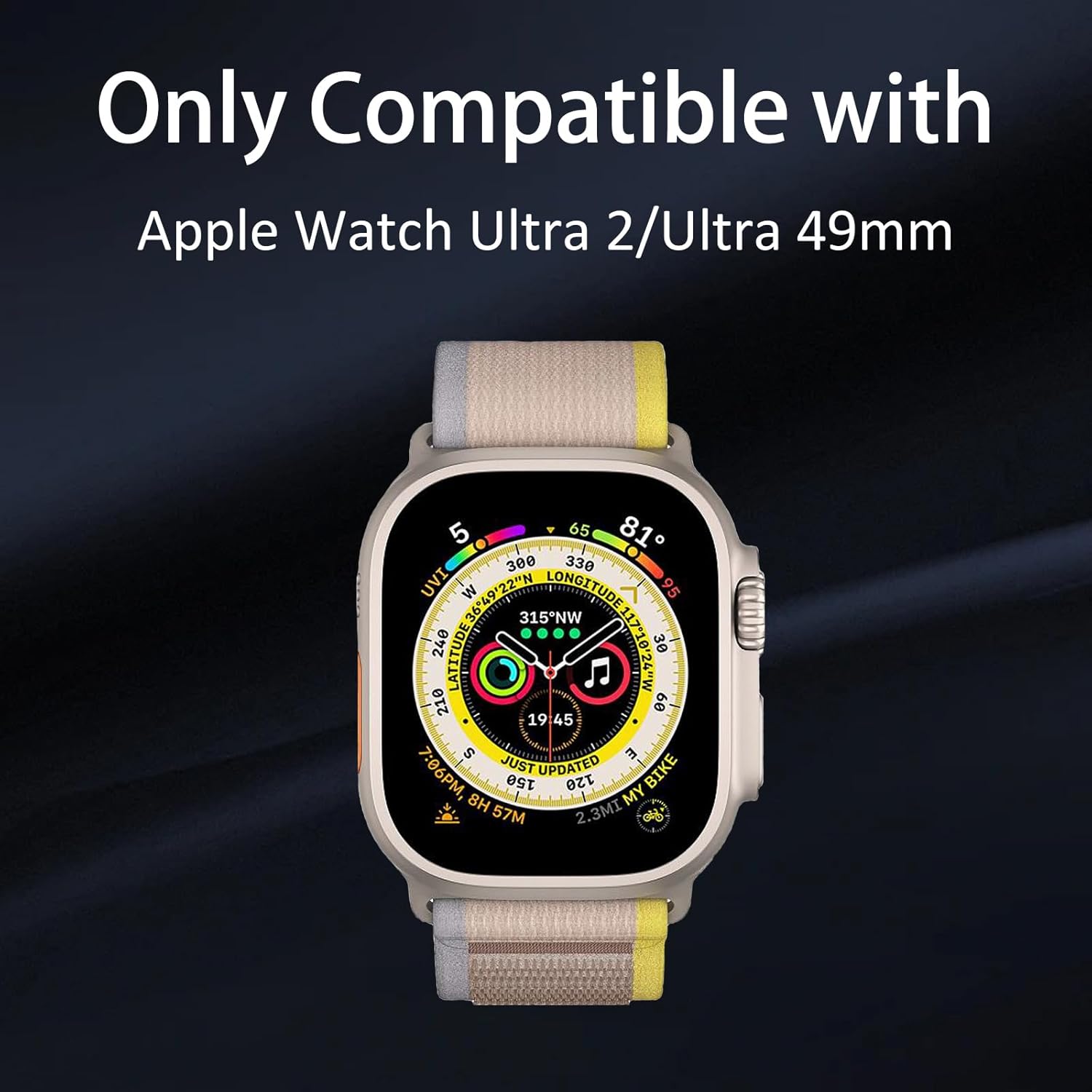 for Apple Watch Ultra 2/Ultra Screen Protector Case 49mm, Tempered Glass Protective Cover for Apple Watch Ultra 2/Ultra, Black