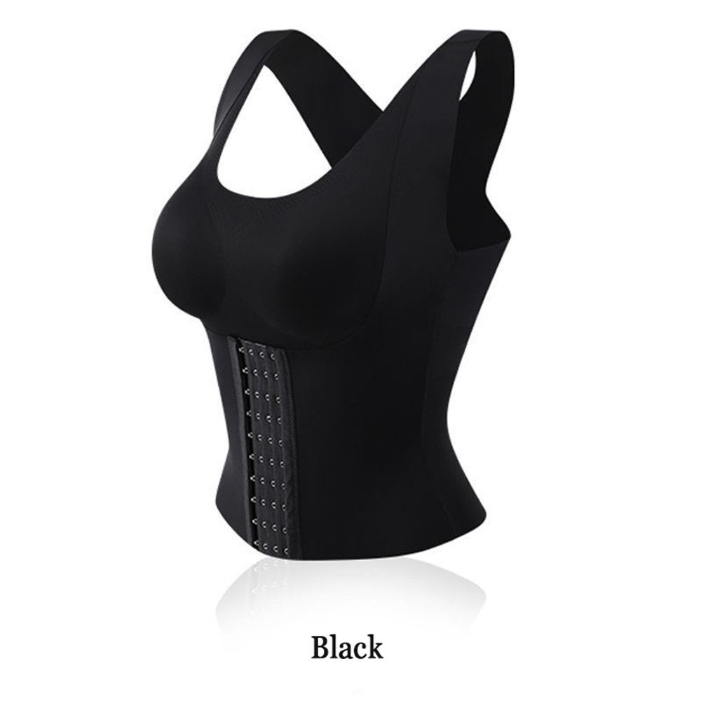 Front Closure Bra Underwear Padded Camisole Corset Top Women Slimming Vest Posture Corrector Bra