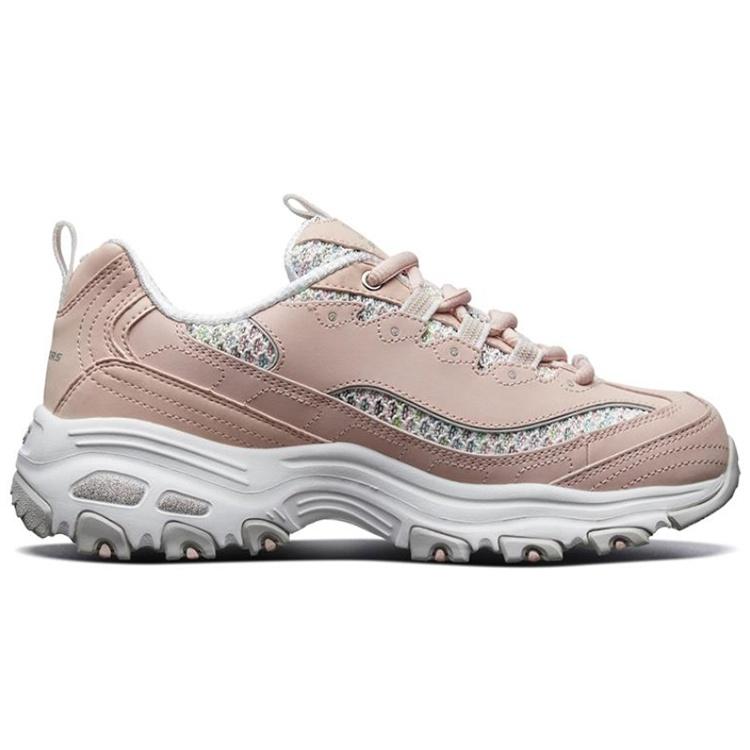 (WMNS) Skechers D'lites 1.0 Light-Pink/White Women's 13144-LTPK