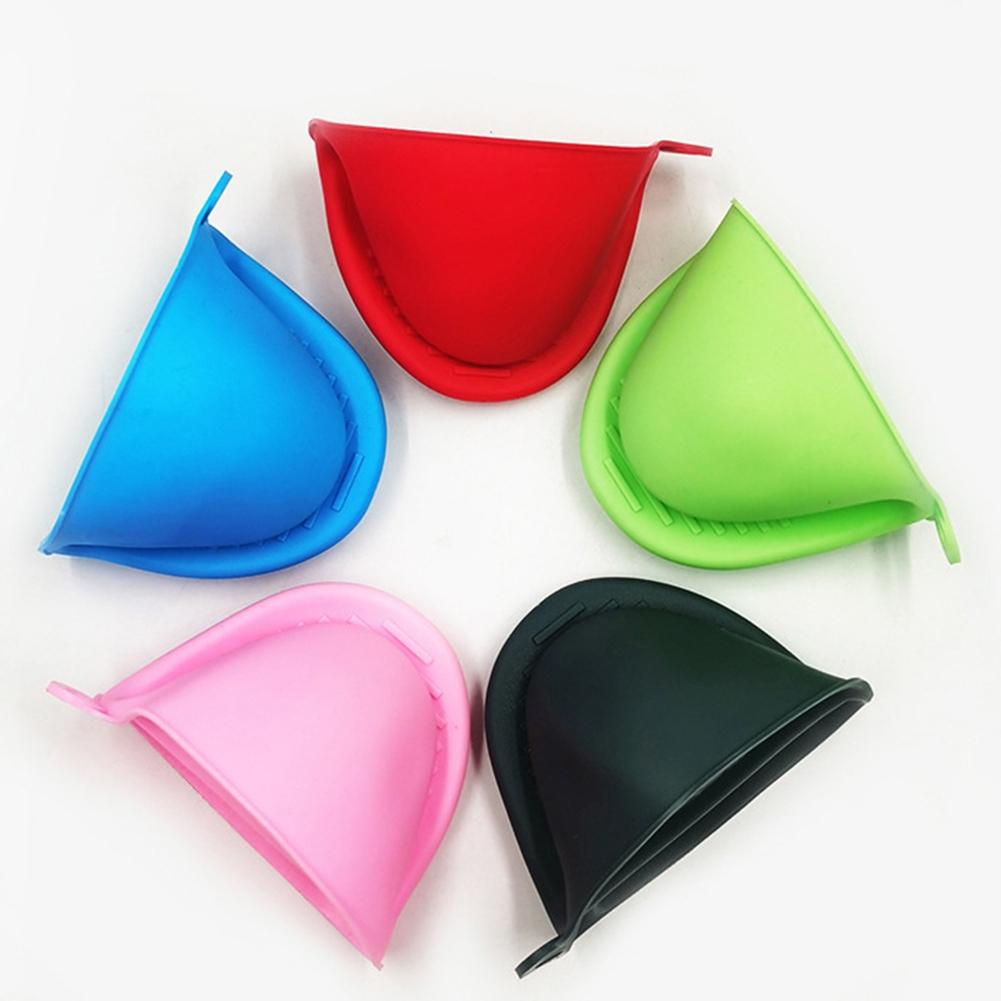 Heat Insulation Silicone Kitchen Gloves Oven Mitts for Cooking Set of 2
