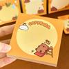 Office School Supplies Memo Pad Cute Capybara Student Cartoon Message Notes Times Girly Heart Book Kawai Stationery Gift Lovely