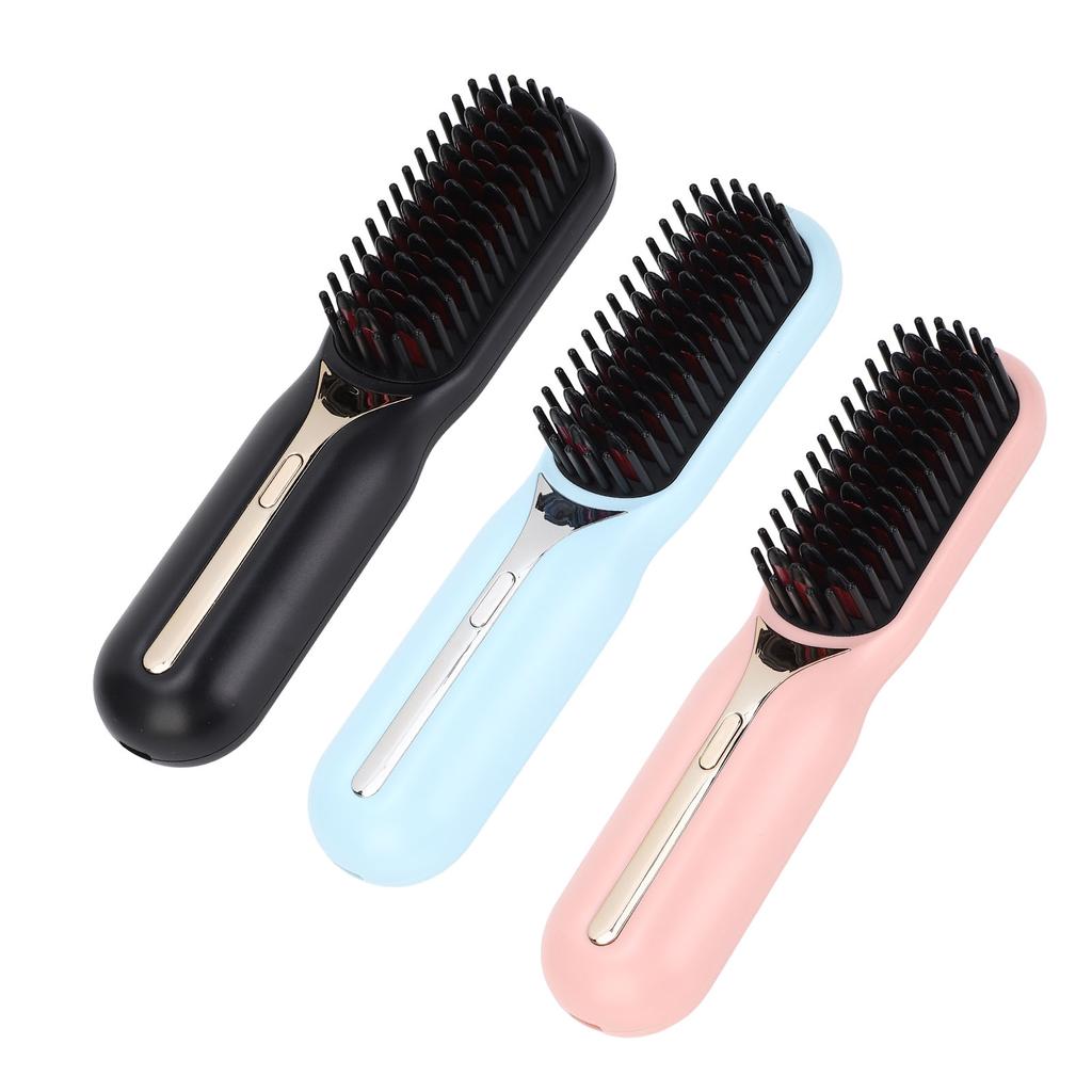 Hair Straightener Brush Negative Ion Curling Straightening Ion Dual Use Electric Hair Styling Comb F