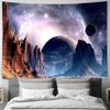 Alien Planet Galaxy Space Landscape Wall Tapestry Machine Washable All Season Decor Print Home  Decoration Polyester Fabric