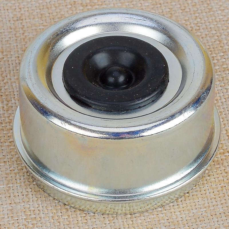 2Pcs 2.72" Axle Grease Hub Dust Caps Covers Extra Rubber Plug High Quality For Trailer RV Camper