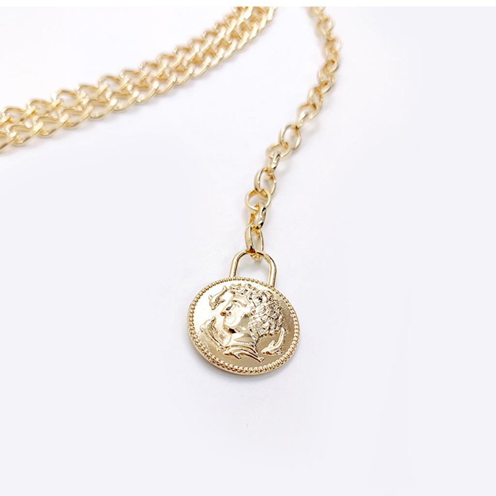 Schwerlast-Taillengürtel Stilvoll für Bühnentanz Musikfestival Jeans Kleidergürtel Körperschmuck Kette Metallisch Bauchtanz