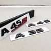 3D ABS Sticker Car Logo A35 A45 A45S Letter Rear Trunk Emblem Nameplate For Mercedes Benz A Class A35 A45 A45S W177 W176 V177