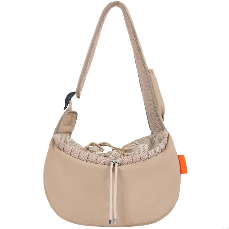 Shoulder Pet Carry Bag for Small Dogs, Water-Resistant Shell, Top Opening, Air Panel Trim for Daily Home and Travel Use