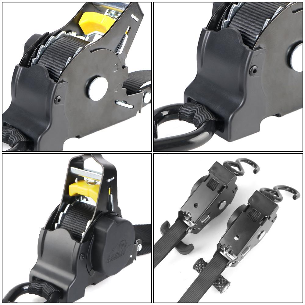 Automatisk krymp for last Bagasjestropp Skralle Strammer Belte For Bil Uttrekkbare Belter Auto Stropper For Last Tape For Motorsykler Skralle Stropp