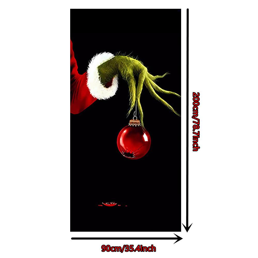 Vánoční ozdoby Grinch Vánoční kryt dveří Banner Visí