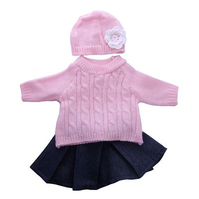 7pcs Clothes for 18/' AG American Doll Doll Sweater Tops Skirt Dress Legging Hat