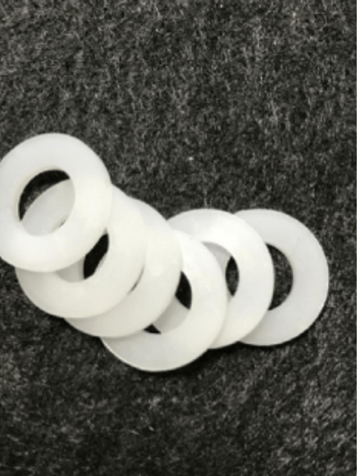 

PVDF Кислото- и щелочестойкая плоская шайба, M3-M20 Изолирующая прокладка M3