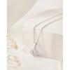 Hot Selling Cross‑border S925 Sterling Silver Princess Cut Moissanite Pendant Necklace for Women, Clavicle Chain, Valentine's Da