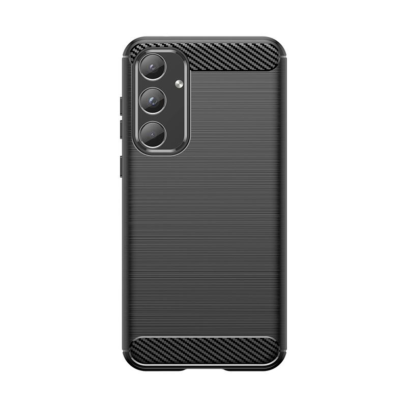 For Samsung Galaxy A55 Case Protector Cover Samsung A55 Case Rubber Shockproof TPU Carbon Fiber Phone Case Galaxy A55 Cover