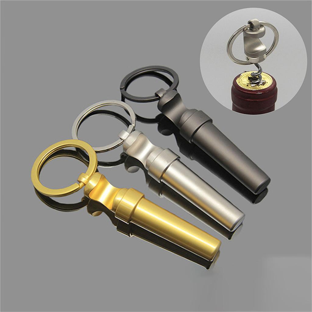 Multifunctional Beer Bottle Openers Keychain Alloy Material Portable Bar Tool for Outdoor Camping Party Gifts