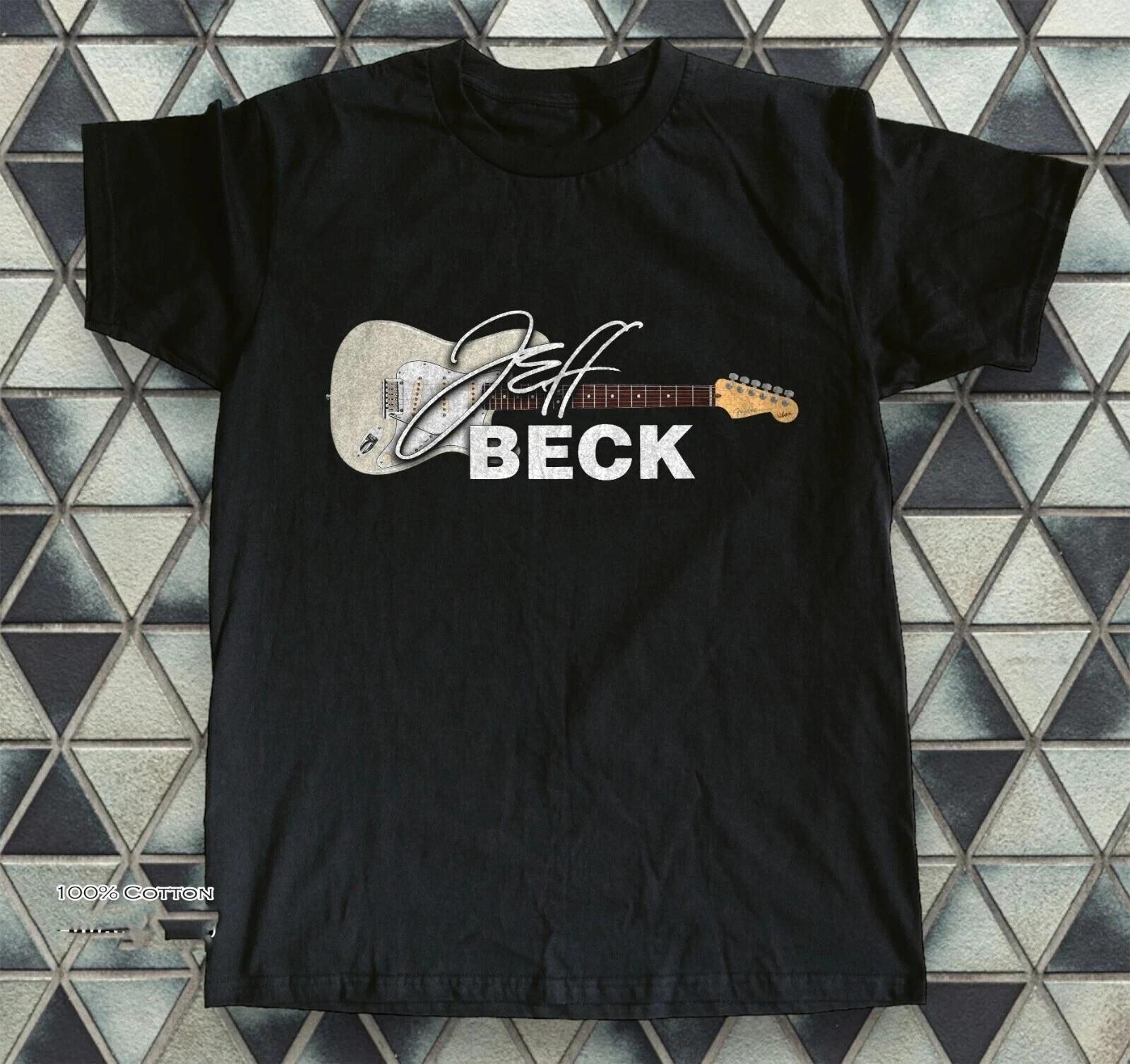 Jeff Beck Logo Guitarist Music Black Unisex T-shirt Size S-5XL S