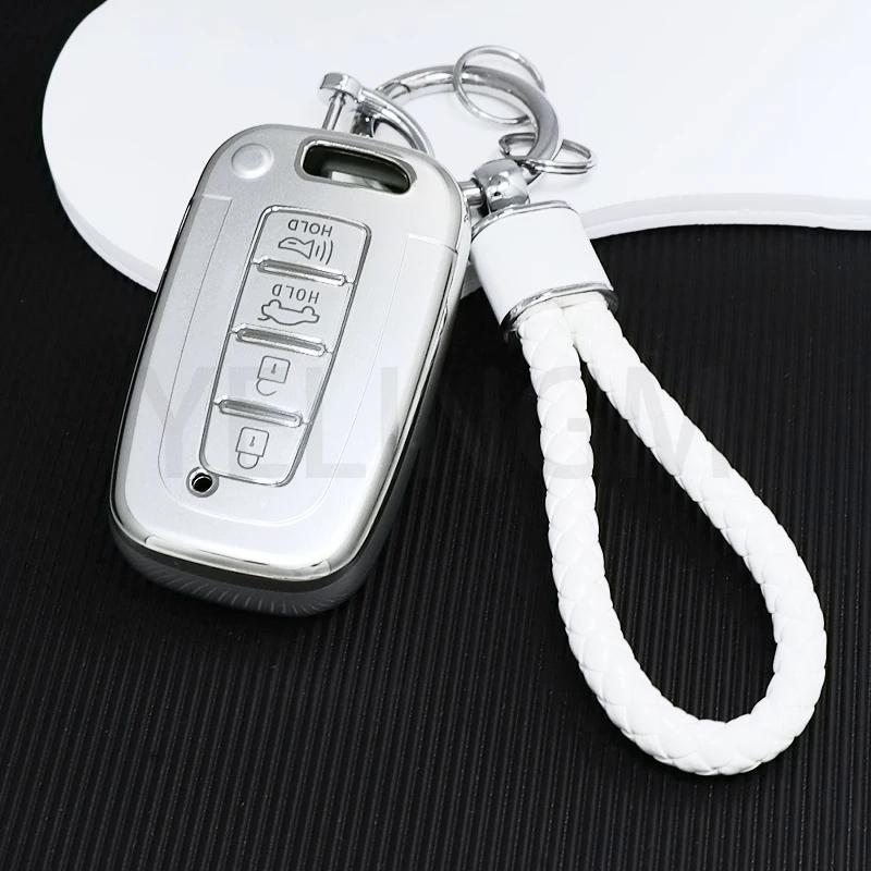 3/4 Buttons Shell Fob Car Key Case For Kia Hyundai Equus Optima K5 Forte Opirus Rohens Ix35 Soul Sorento Mohave Borrego Cover