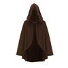 Medieval Hooded Cloak Suede Plush Cape for Halloween & Comic Con Role-Play