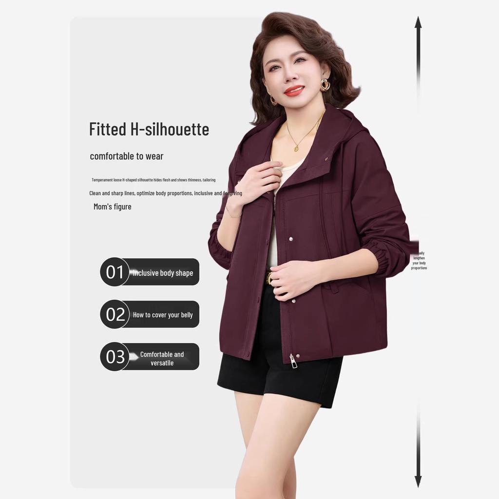 2026 Spring Jacket for Stylish Middle-Aged Women - Plus Size