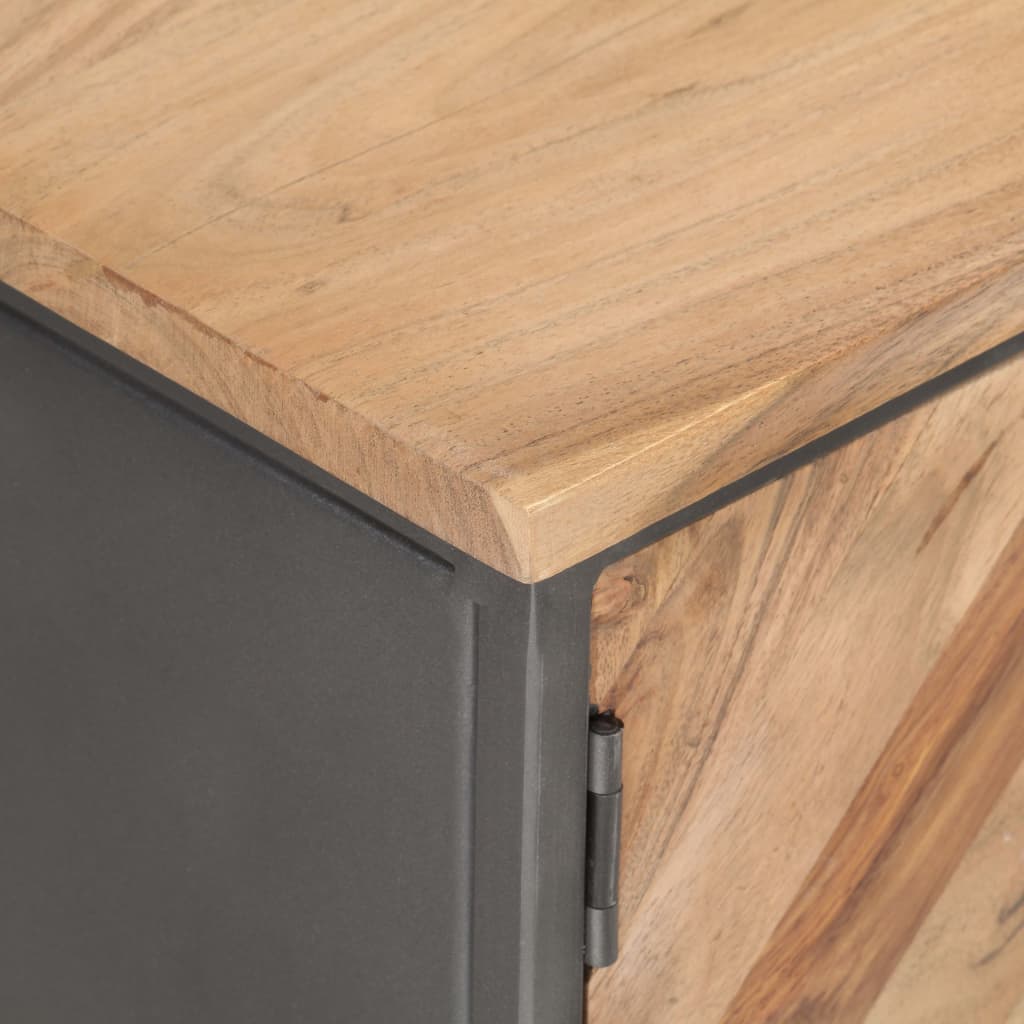TV Stand 120 X 30 X 40 Cm Solid Acacia Wood