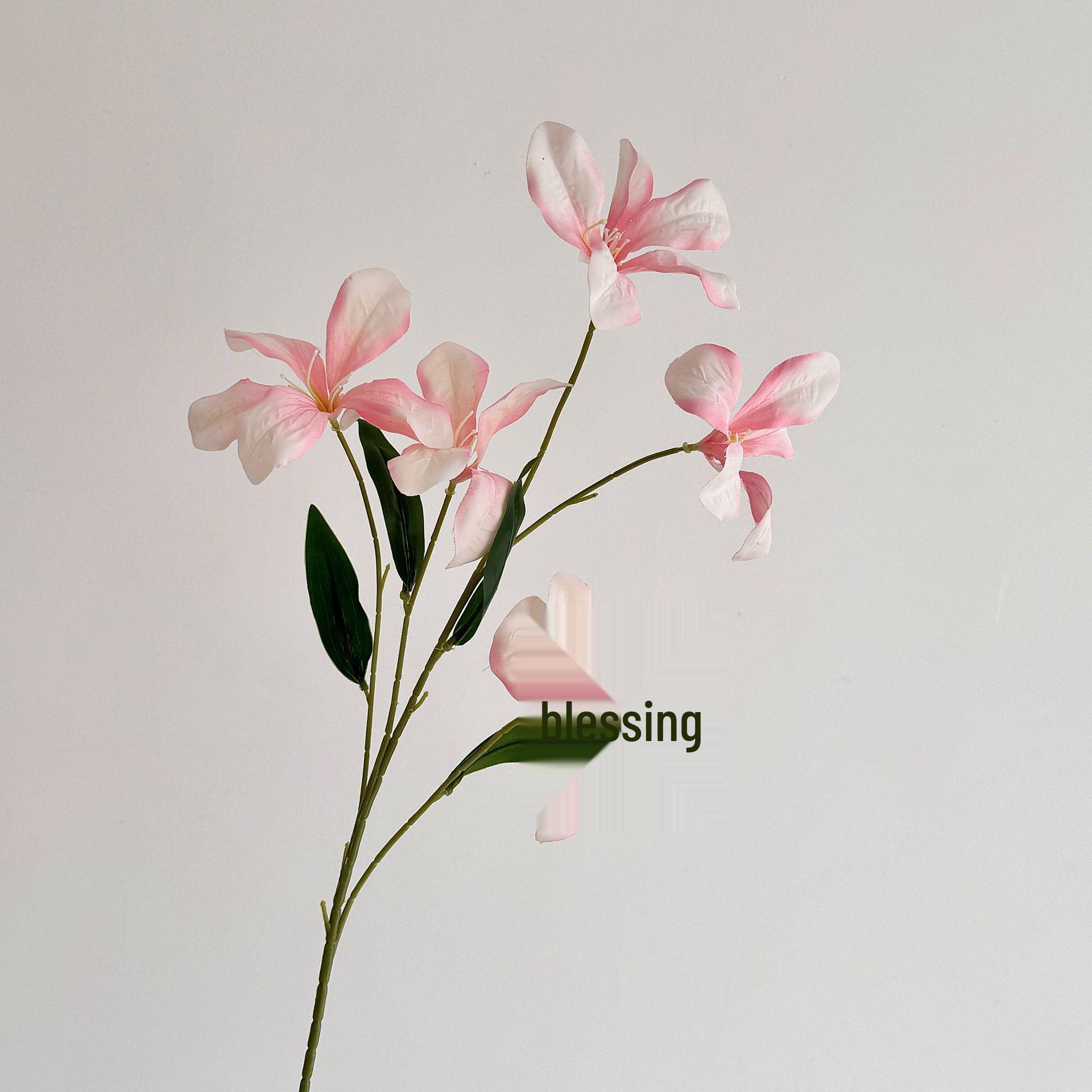 

Flame Orchid Artificial Oil Painting Style Flower for Home, Wedding, or Garden Decor світло-рожевий колір