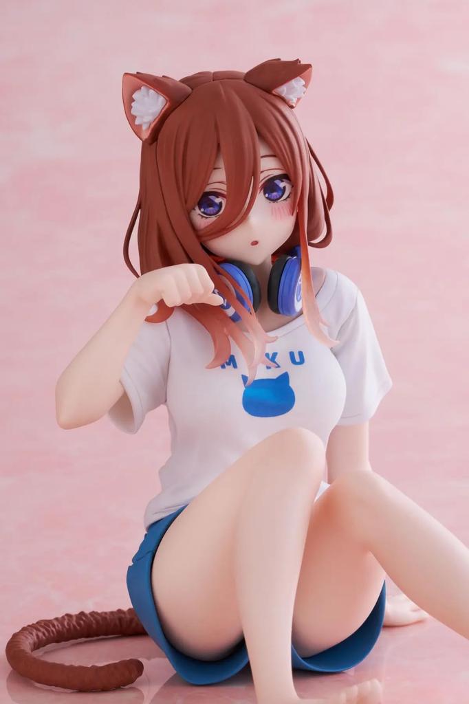 The Quintessential Quintuplets Desktop Cute Figure Nakano Miku Cat Room Wear Season 2 -Original Ver.-
