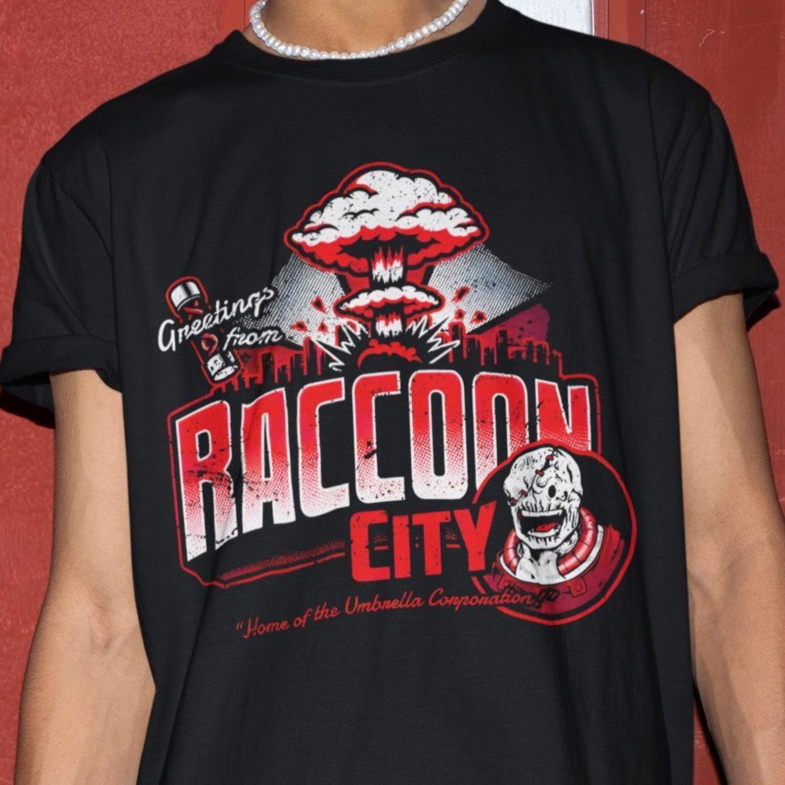Greetings From Raccoon City Shirt - Resident Evil Requiem Tshirt,Horror Game Tee,Leon Kennedy L