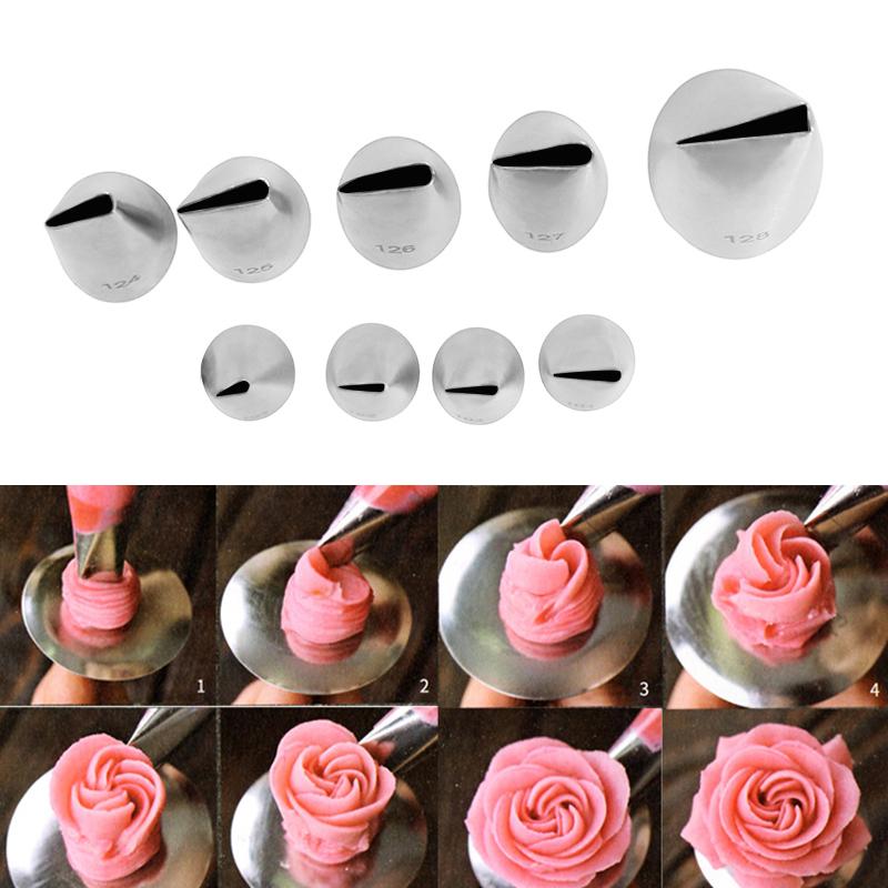 16 Stück Spritzbeutel-Blumenschere Küchenzubehör DIY Spritzglasur Spritzcreme Spritztüllen Mit 11 Düsensets Kuchen Dekorationswerkzeuge