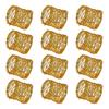 Yousheng Twisted Wire Napkin Rings Wire Mesh Napkin Holders Golden Metal Napkin Rings Dining Table Accessories for Party Wedding Christmas Gatherings