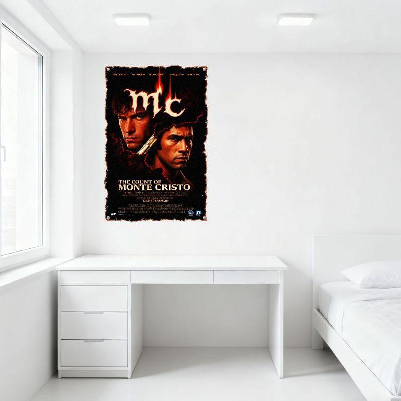 The Count of Monte Cristo Movie Metal Tin Sign Vintage Distressed Wall Plaque Art for Home Bar Man Cave Decor