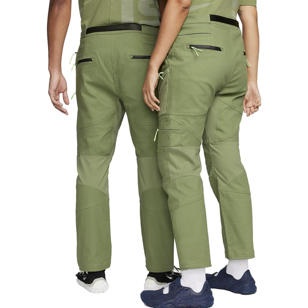 Nike Mid-Rise Cargo Pants With Print Badge And Pockets Unisex Bottoms Green FB2712-334