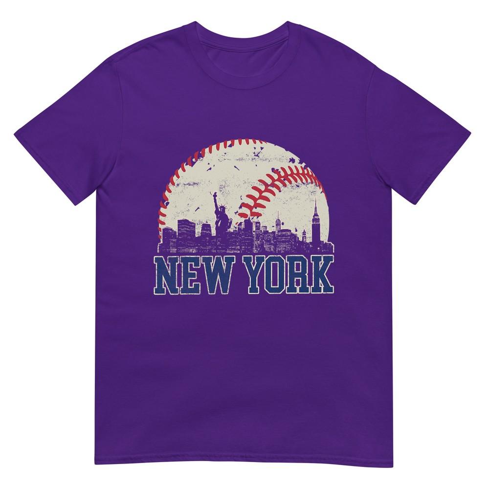 New York Retro Baseball Lover Met At Game Day TShirt