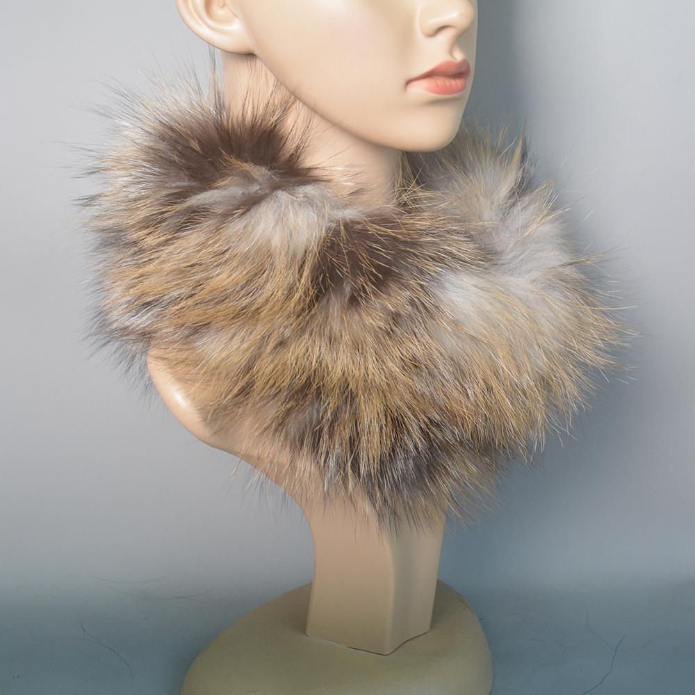 Real Fox Fur Scarf Fur Headband Women Winter Ring Fox Fur Scarves Luxury Neck Warmer Good Elastic 100% Natural Fur Mufflers