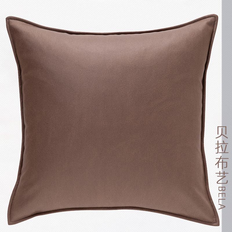 1PC Technology Cloth Pillowcase Modern Solid Color Imitation Leather Waterproof Cushion Cover Nordic Sofa Living Room Decor