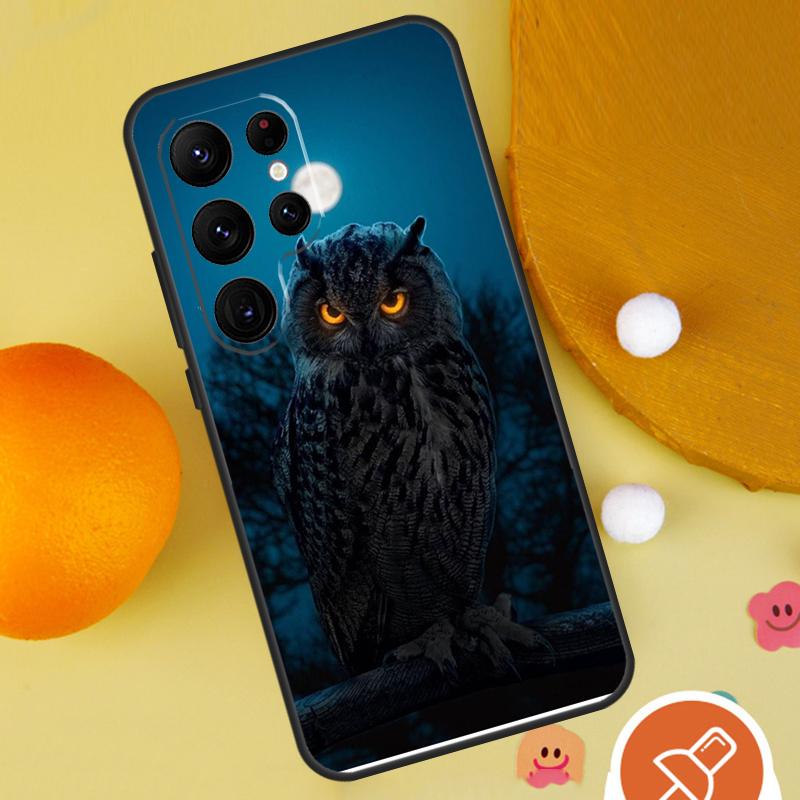 Camouflage Owl Phone Case For Samsung Galaxy S25 Ultra S24 S23 S22 S21 Ultra S9 S10 Plus S20 FE Funda Cover