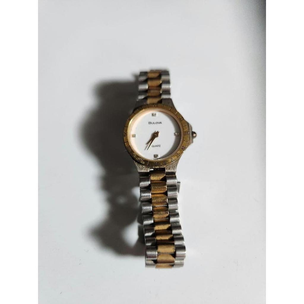 Used BULOVA Ladies Watch Quartz Silver/Gold