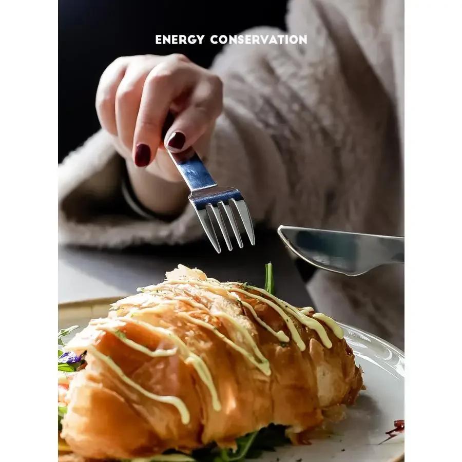 Cutie de depozitare tacâmuri din oțel inoxidabil, Seturi de bețișoare și linguri, Portabil, Școală primară, Casă, Exterior, 3 buc