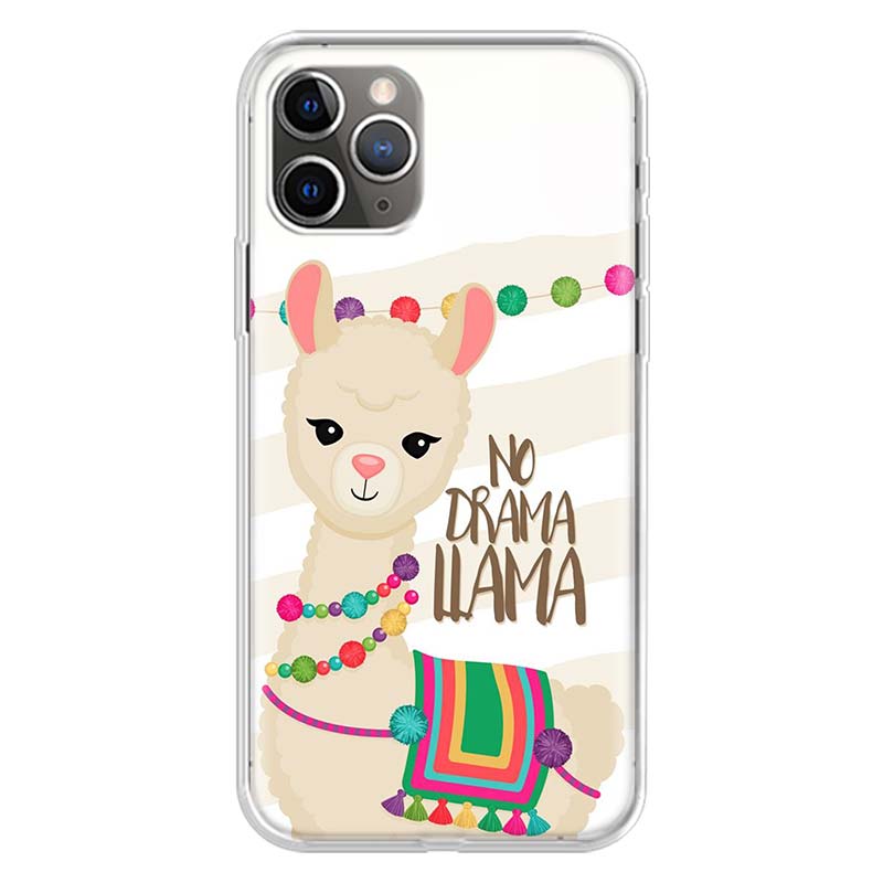 Lama Llama Alpacas For iPhone 17 Air 16 15 14 Plus 13 Mini 12 11 Pro Max Phone Case 16E 7 Print 8 SE Fundas Cover Soft Coque 16