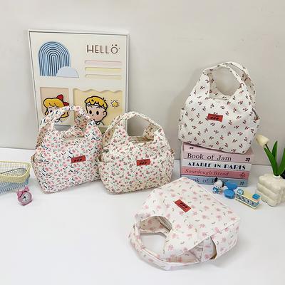 Lunch Bag for Women Men Reusable Lunch Tote Bag Cute Floral Lunch Box Zipper Lunch Container for Home School Office Outdoor Use