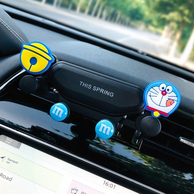Car Phone Holder 2022 New Model Cute Cartoon Car Air Vent Decoration Navigation Support for Girls