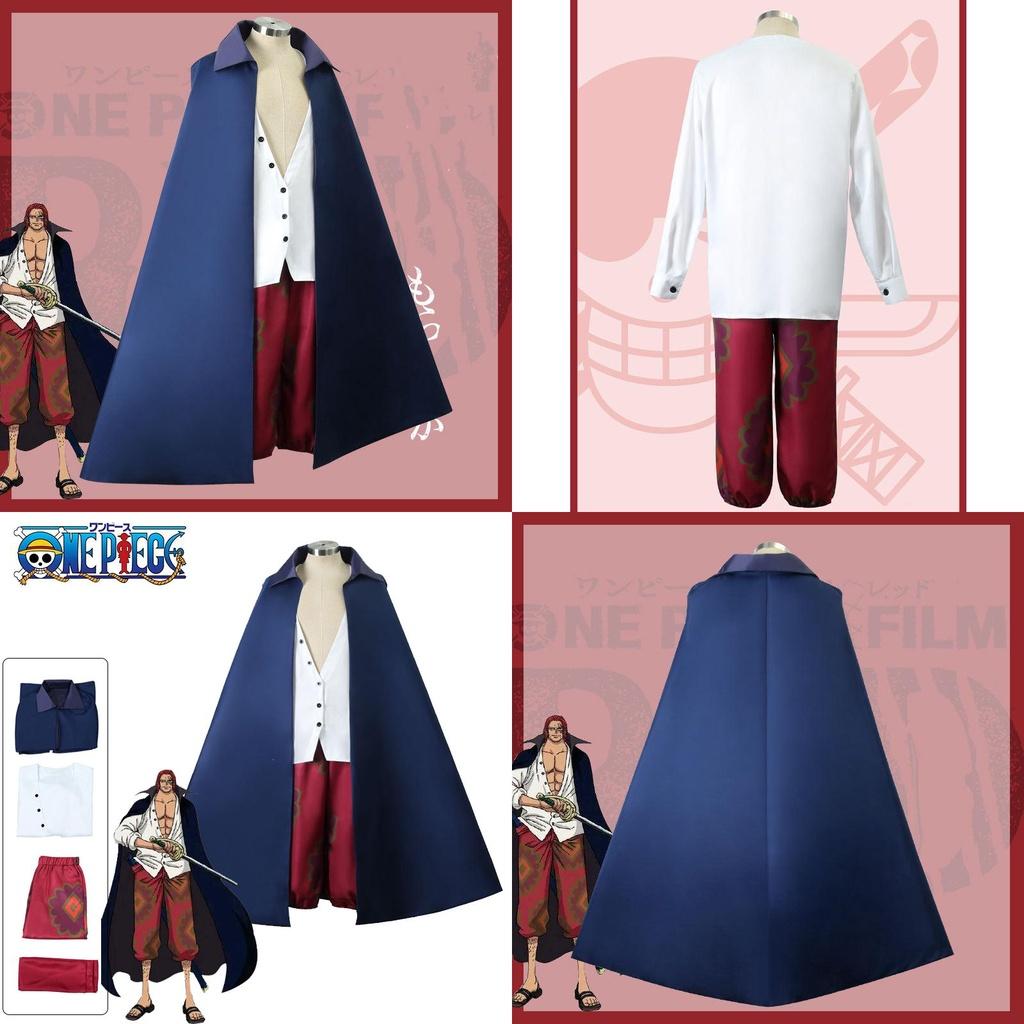 Role Play Outfit For Kids Adult One Piece Shanks Cosplay Costume Cloak