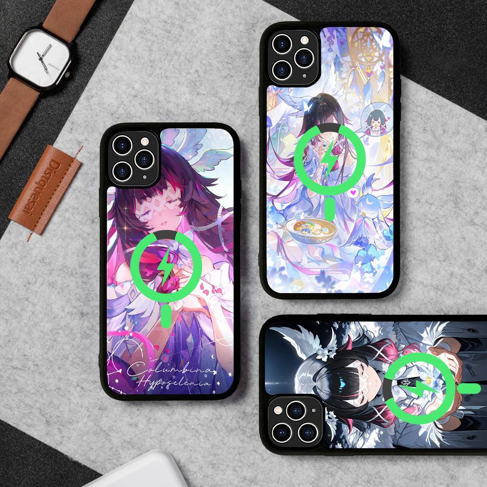 Genshin Impact Columbina For Magsafe Phone Case For IPhone 17 Air 16 15 14 13 12 11 Pro Max Plus Shockproof Cover
