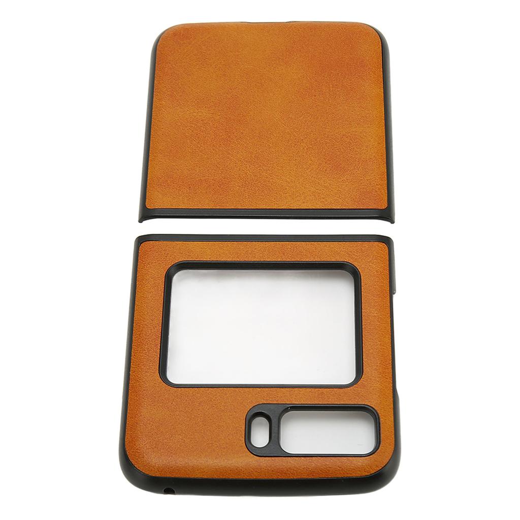 Leather Folding Phone Case Scratch Resistant Flip Phone Protective Case for Moto Razr 2022