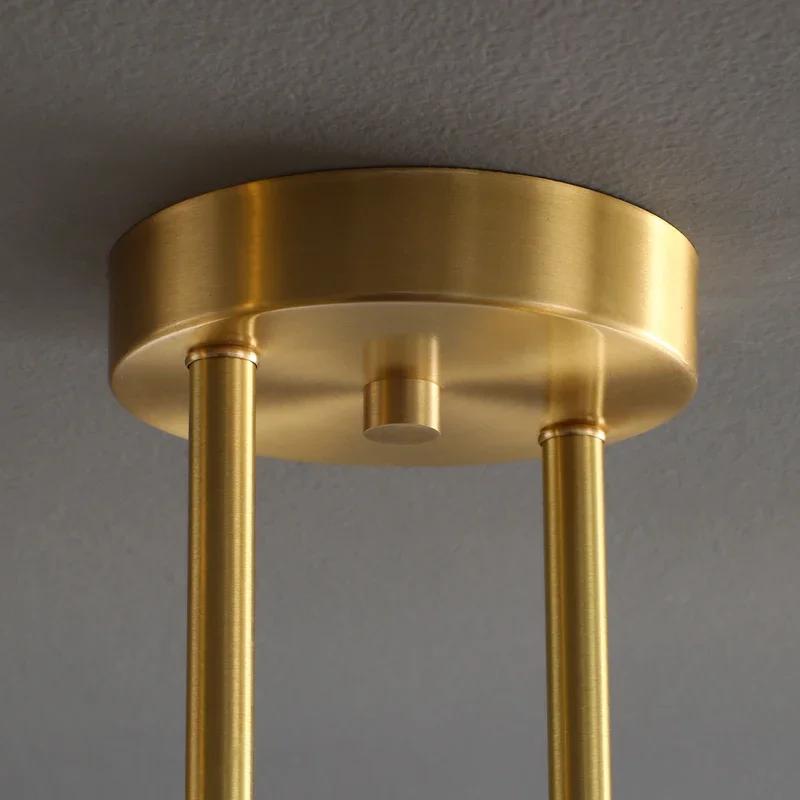 Nordic Gold Pendant Hanging Light Indoor Copper Decor Ceiling Lamp Luxurious Lustre Chandelier For Parlor Bedroom Dining Bar