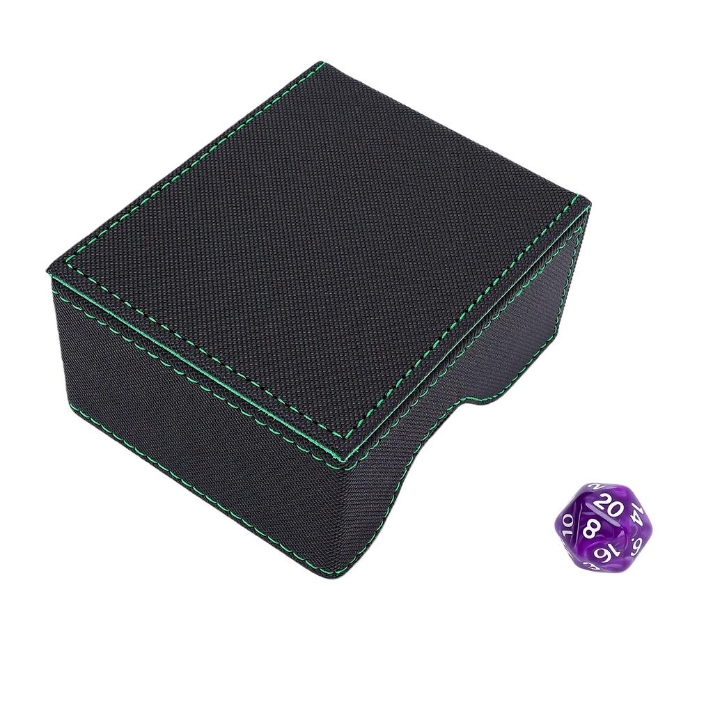 Dice Tower PU Leather Dice Box Foldable Portable Dice Rolling Case for Board Game