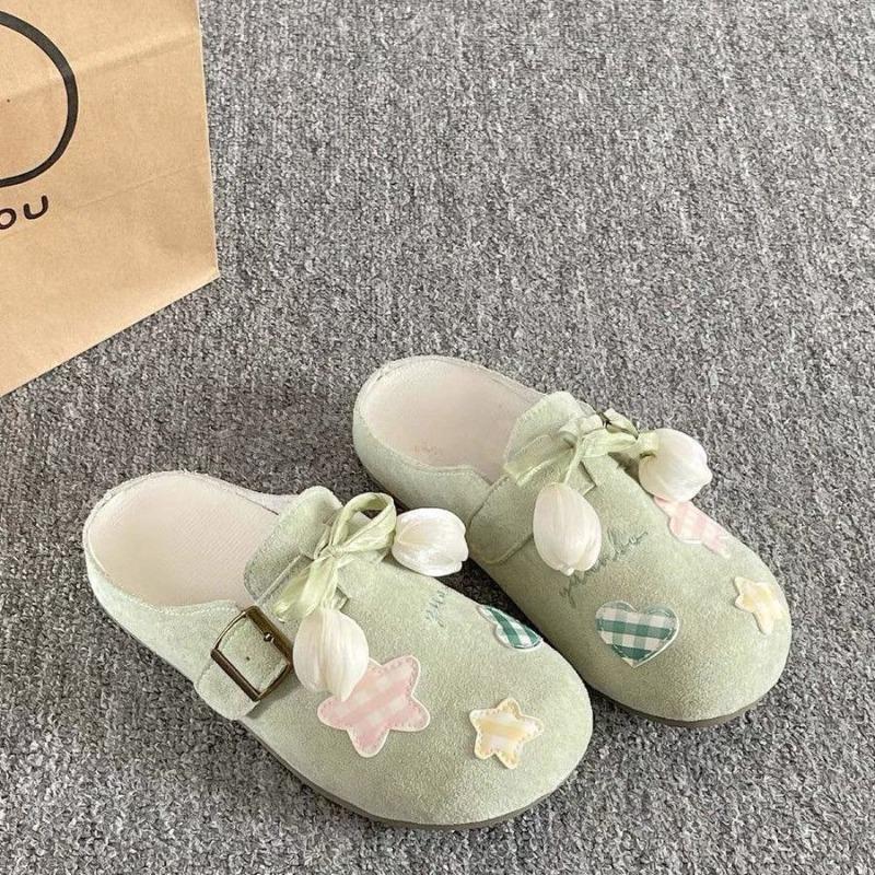 Versatile casual women's new summer one-pedal lazy bag head half slippers women's shoes